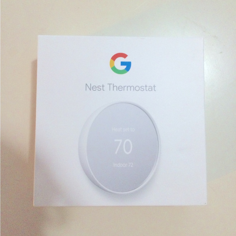 Google Nest Thermostat Cotton Snow